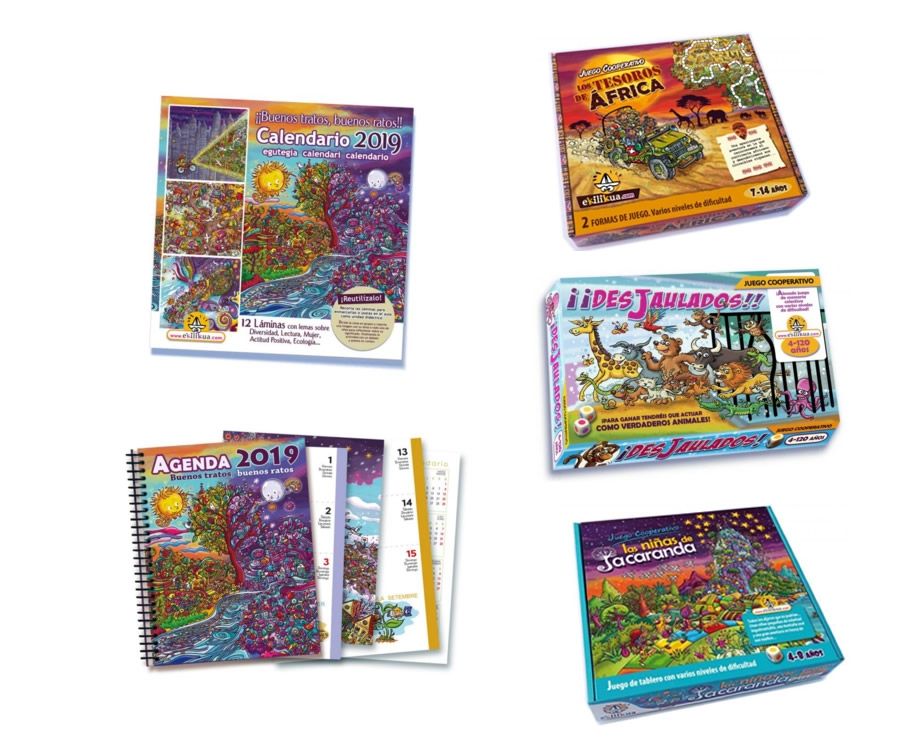 Nuevos juegos de mesa cooperativos, Agenda y Calendario 2019