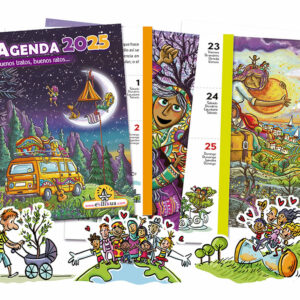 Agenda 2025 fabricada con papel reciclado