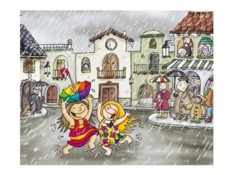bailando bajo la lluvia