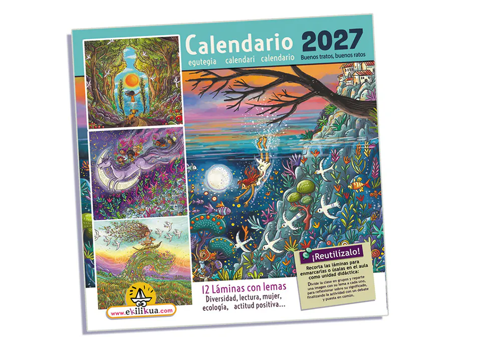 calendario de pared 2027 ekilikua 0