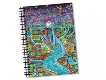 Cuaderno mujer rio