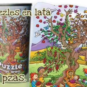 Puzzle en lata amigo árbol