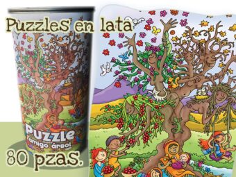Puzzle en lata amigo árbol