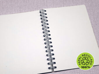 Libreta papel reciclado con sello PEFC