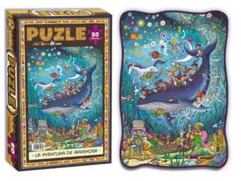 puzzle 80 piezas aventura aprender
