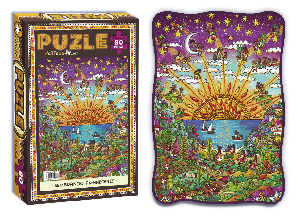 puzzle 80 piezas sembrando amaneceres