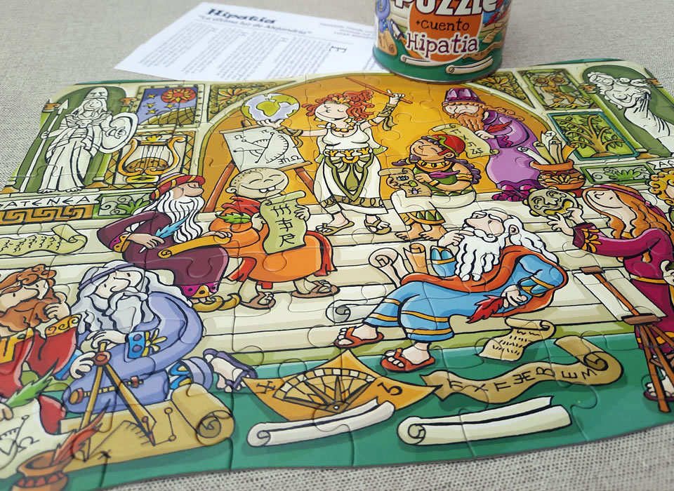 Puzzle de 80 piezas mujeres de la historia, Hipatia